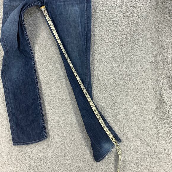 Hudson Womens Jeans Flap Pocket Slim Straight Pants Denim Sz 28 Low Rise - Picture 6 of 16